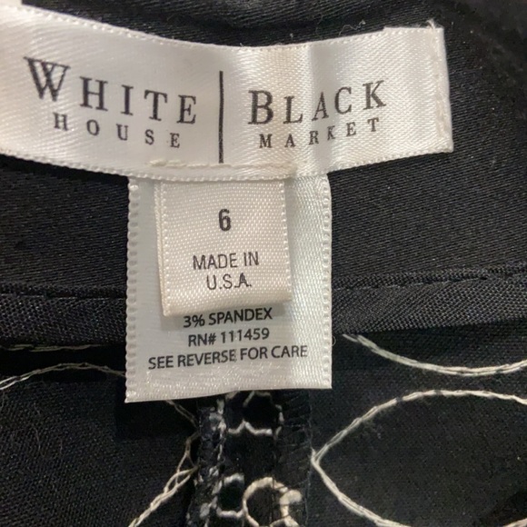 WHBM Black Embroidered Skirt Size 6 - Picture 4 of 4